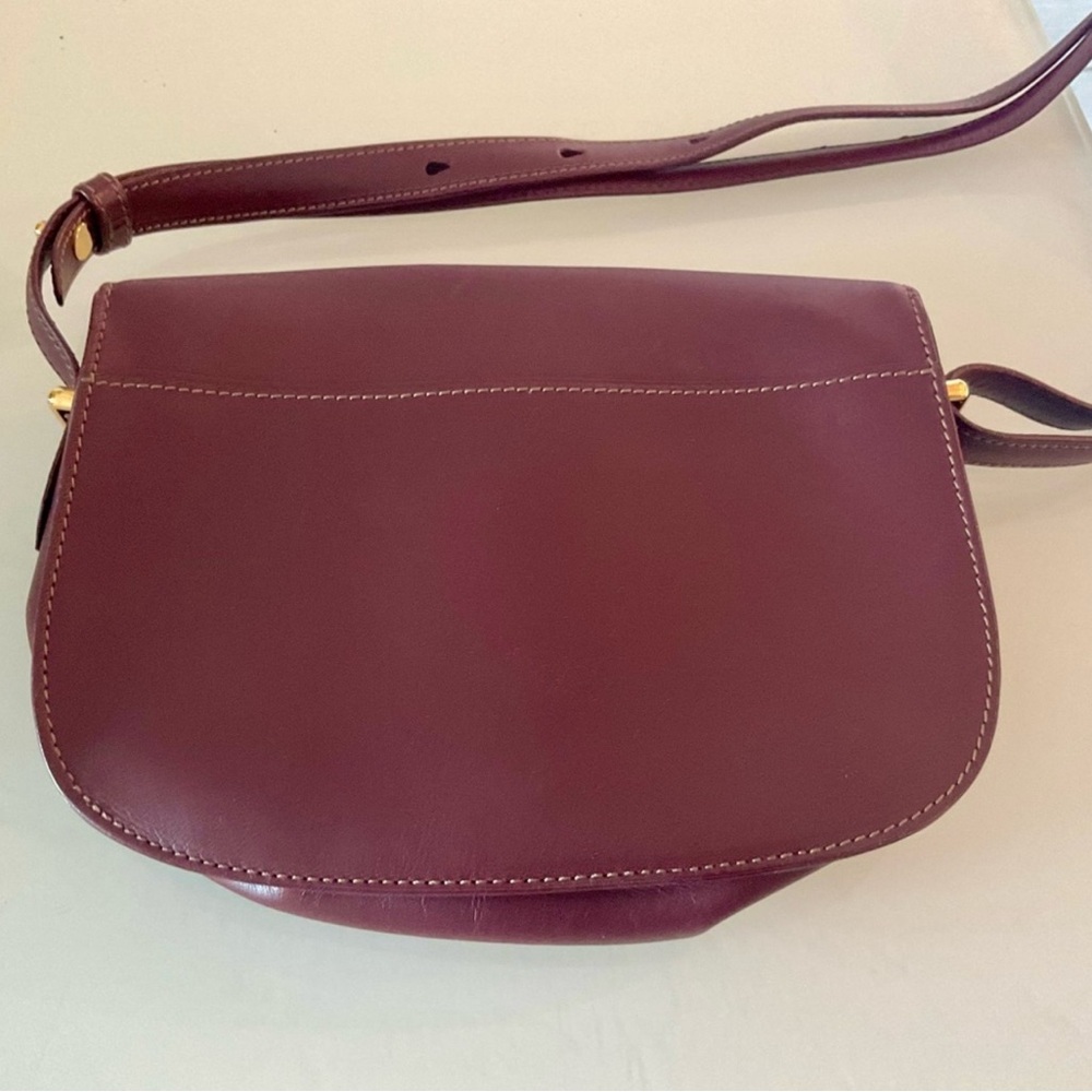 Cartier Must Line Leather Shoulder Bag, color Burgundy - Picture 3 of 3